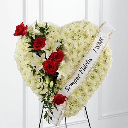 Heartfelt Hero Standing Heart – FLORAL & SILKS, Webster NY