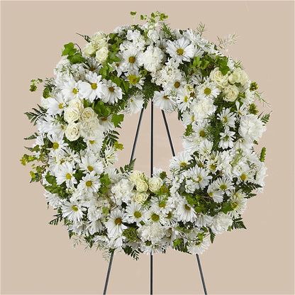 Faithful Wishes Wreath – FLORAL & SILKS, Webster NY