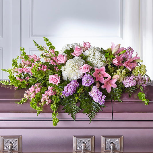 Life's Gratitude Casket Spray – FLORAL & SILKS, Webster NY