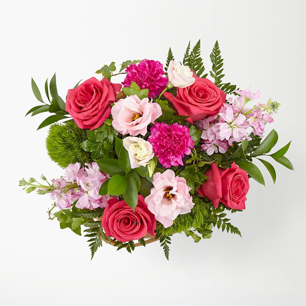 Radiance in Bloom Basket – FLORAL & SILKS, Webster NY