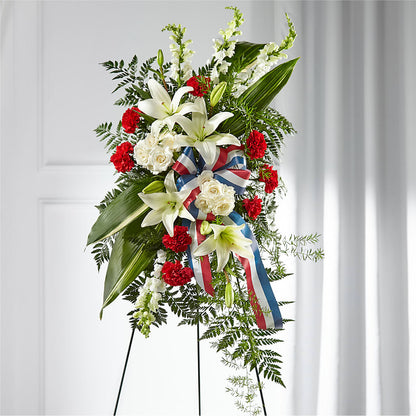 Stars of Life Standing Spray – FLORAL & SILKS, Webster NY