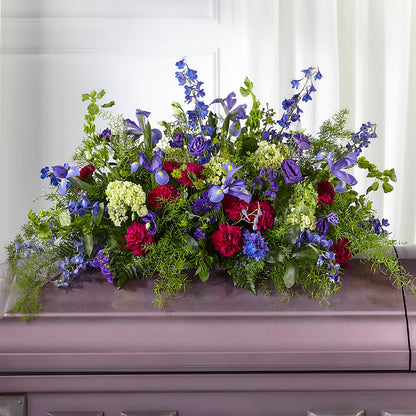 Always Treasured Casket Spray – FLORAL & SILKS, Webster NY