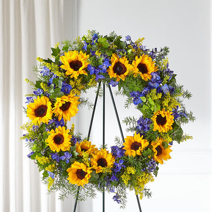 Bright Rays Wreath – FLORAL & SILKS, Webster NY