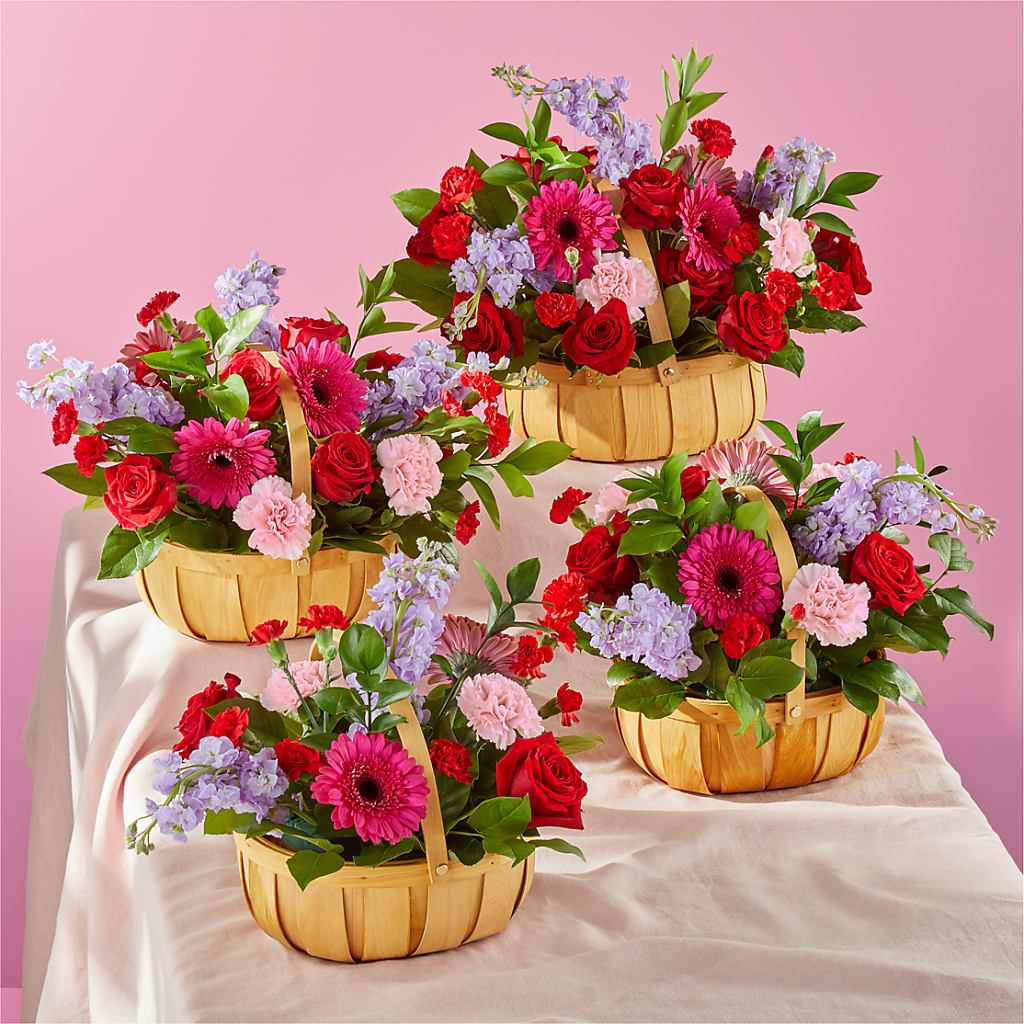 Pink Picnic Basket – FLORAL & SILKS, Webster NY