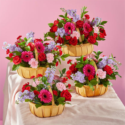 Pink Picnic Basket – FLORAL & SILKS, Webster NY