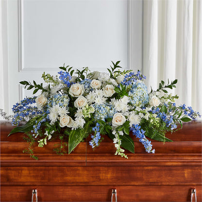Timeless Essence Casket Spray – FLORAL & SILKS, Webster NY