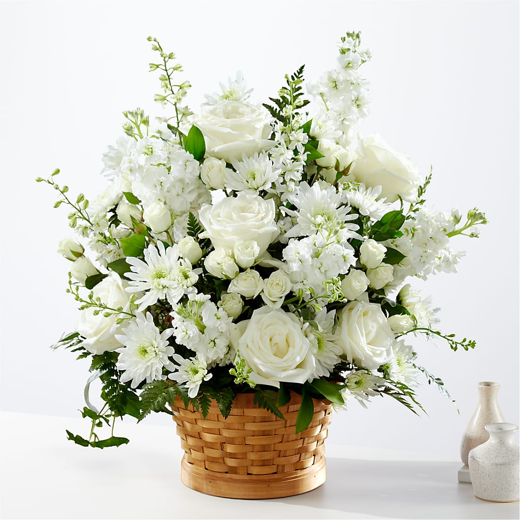 Heartfelt Condolences Arrangement – FLORAL & SILKS, Webster NY
