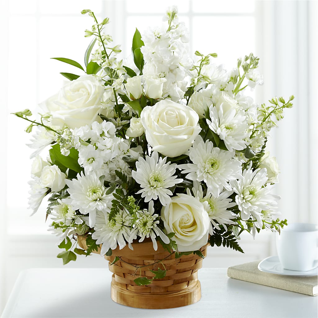 Heartfelt Condolences Arrangement – FLORAL & SILKS, Webster NY