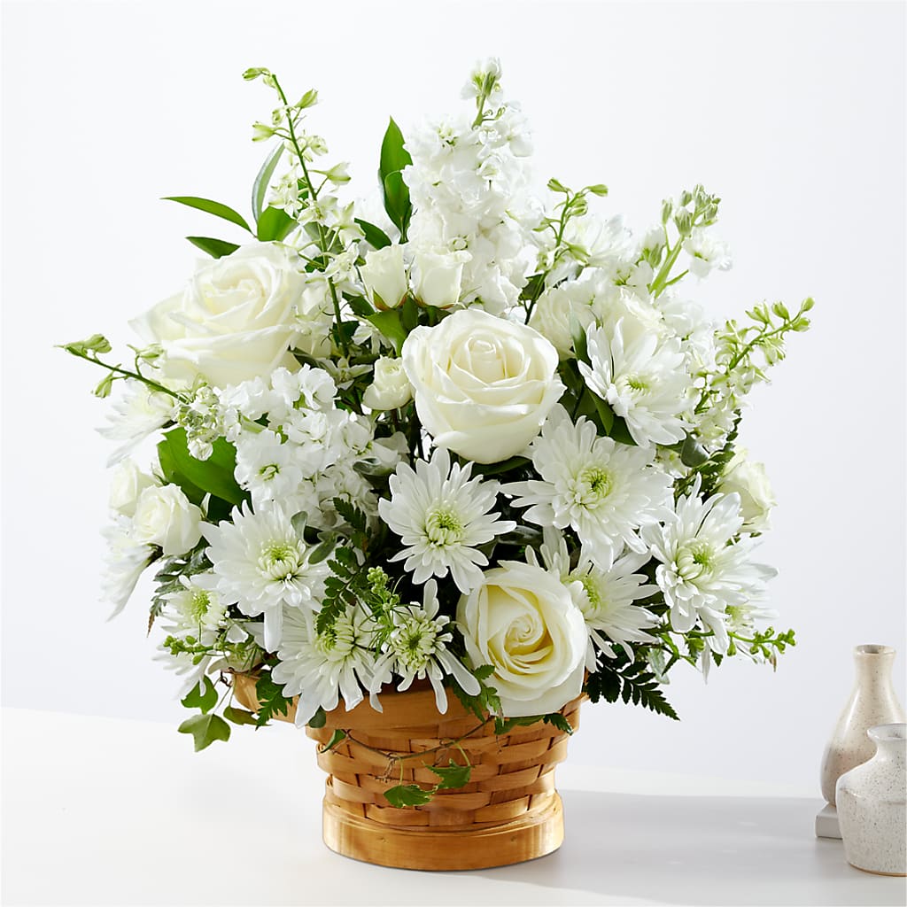 Heartfelt Condolences Arrangement – FLORAL & SILKS, Webster NY