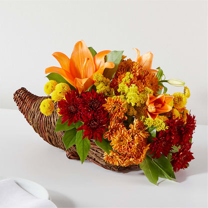 Bouquet of Blessings Cornucopia – FLORAL & SILKS, Webster NY