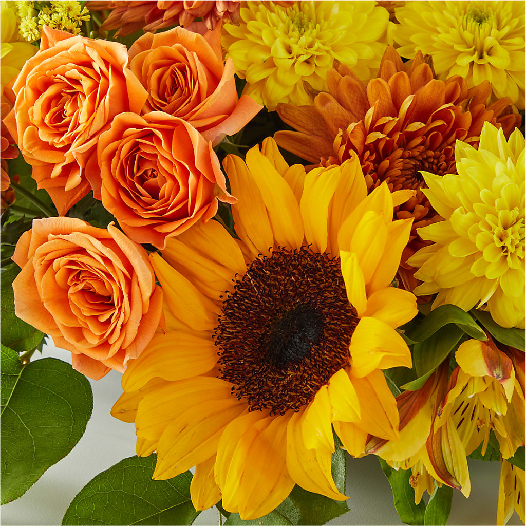 Autumn Harmony Centerpiece – FLORAL & SILKS, Webster NY
