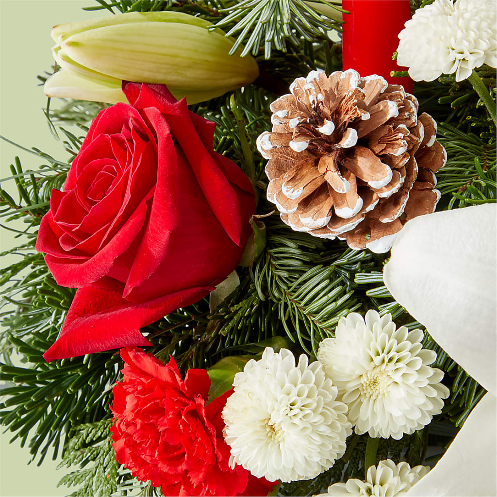 Seasonal Festivities Centerpiece – FLORAL & SILKS, Webster NY
