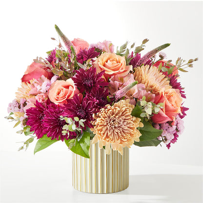 Berry Cobbler Bouquet with Ivory Vase – FLORAL & SILKS, Webster NY