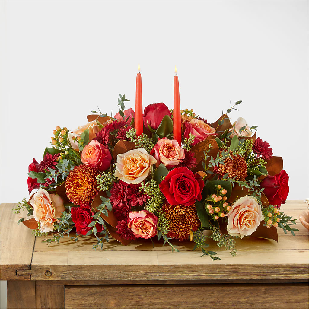 Gather Near Centerpiece – FLORAL & SILKS, Webster NY