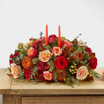 Gather Near Centerpiece – FLORAL & SILKS, Webster NY