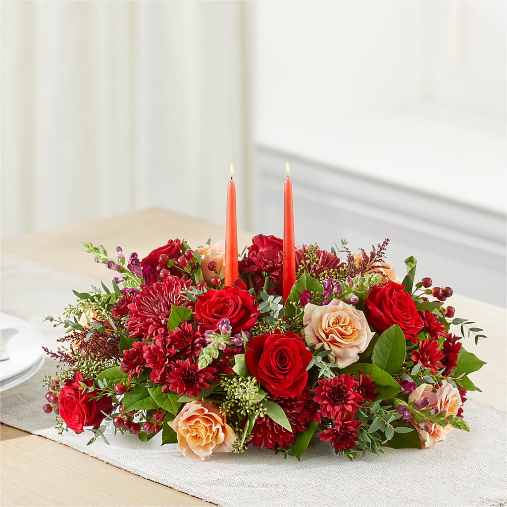 Most Thankful Centerpiece – FLORAL & SILKS, Webster NY