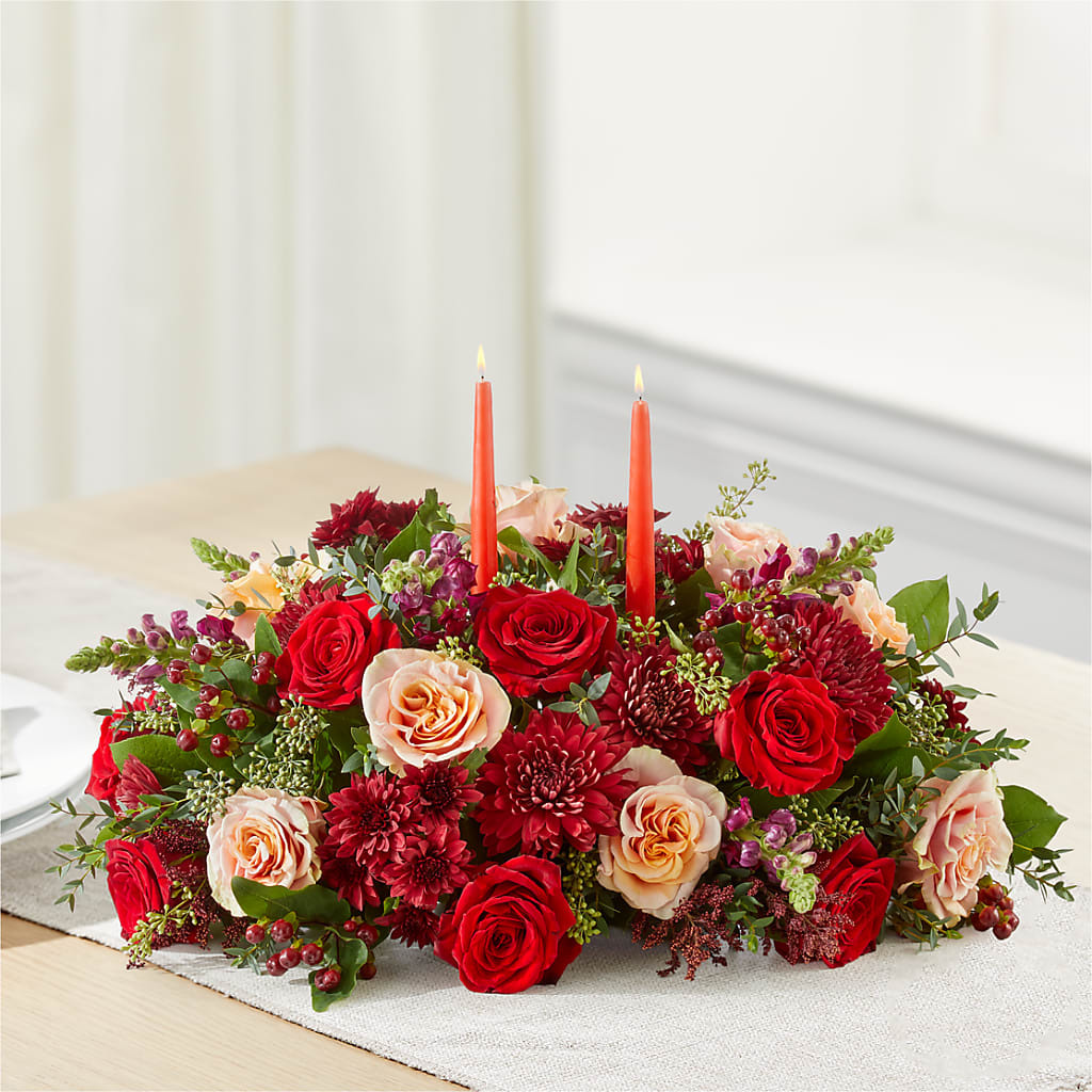 Most Thankful Centerpiece – FLORAL & SILKS, Webster NY