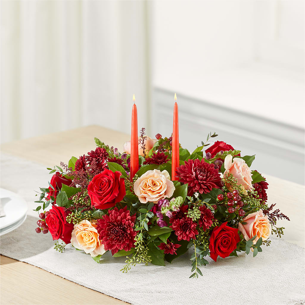 Most Thankful Centerpiece – FLORAL & SILKS, Webster NY