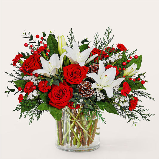 Best in Snow Bouquet – FLORAL & SILKS, Webster NY