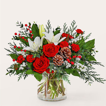 Best in Snow Bouquet – FLORAL & SILKS, Webster NY