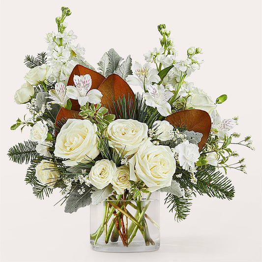 Fresh Snowfall Bouquet – FLORAL & SILKS, Webster NY