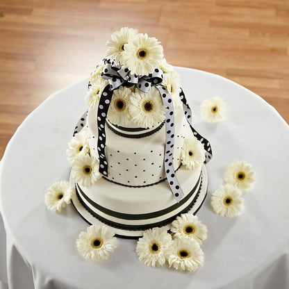 Simple Sophistication Cake Décor – FLORAL & SILKS, Webster NY