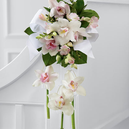Perfect Entrance Pew Arrangement – FLORAL & SILKS, Webster NY
