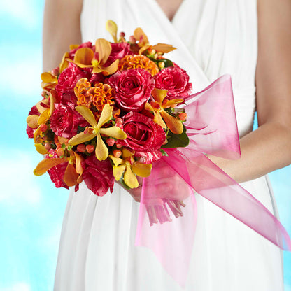 Brilliant Shades of Love Bouquet – FLORAL & SILKS, Webster NY