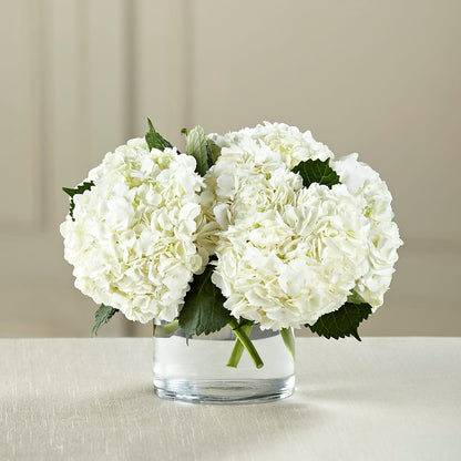 White Hydrangea Bouquet – FLORAL & SILKS, Webster NY