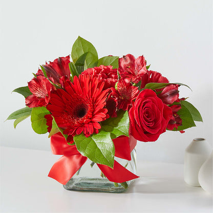Red Hot Bouquet – FLORAL & SILKS, Webster NY